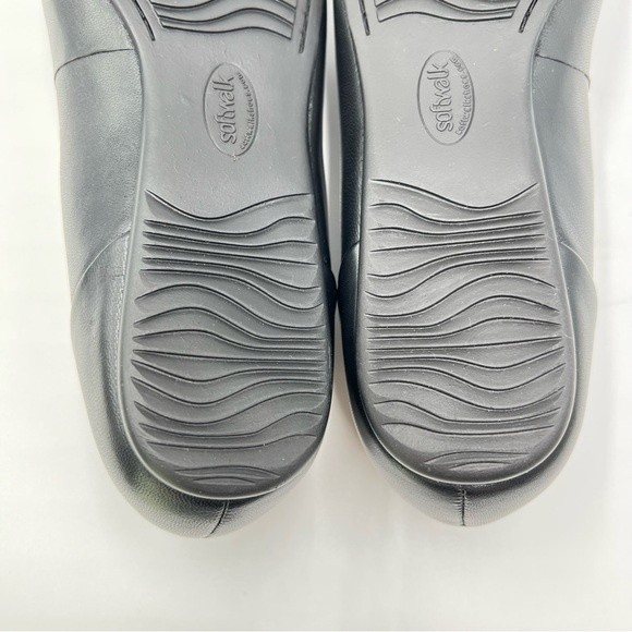 6.5W 6.5 WIDE WIDTH Softwalk Women's Sonoma Black Leather Ballet Flats Shoes NEW - Picture 13 of 15